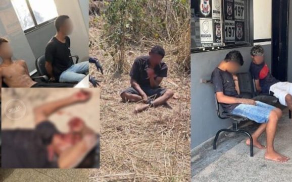 Homem escapa de execução por facção e PM o resgata com fio no pescoço; vítima vai parar no Hospital Regional; vídeo forte