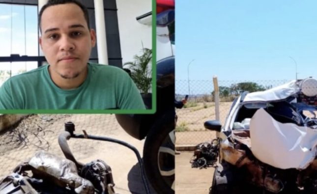 Jovem servidor municipal morre após invadir pista e colidir fortemente com caminhão na BR-364