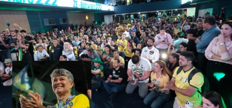 Medeiros reúne mais de 6 mil apoiadores em evento com Flávio Bolsonaro e lideranças da direita em Cuiabá