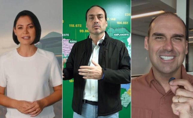 Michelle, Carlos e Eduardo destacam confiança de Bolsonaro em escolha do nome de Zé Medeiros para o Senado; vídeo