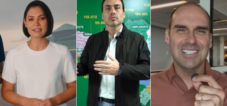 Michelle, Carlos e Eduardo destacam confiança de Bolsonaro em escolha do nome de Zé Medeiros para o Senado; vídeo