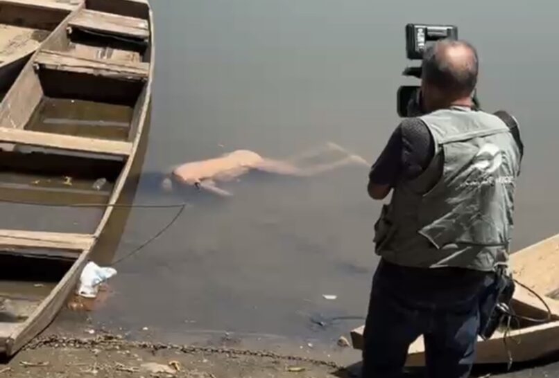 Mistério no rio: vídeo mostra momento em que mulher nua é encontrada morta boiando no rio Cuiabá