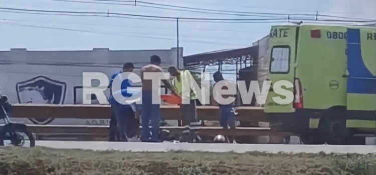Motociclista sofre fortíssima queda na BR-163 e vai parar no Hospital Regional de Rondonópolis; vídeo