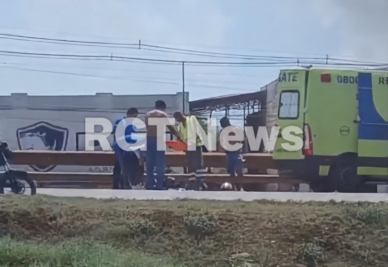 Motociclista sofre fortíssima queda na BR-163 e vai parar no Hospital Regional de Rondonópolis; vídeo