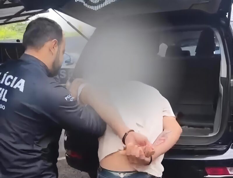 PC prende suspeito de assassinar brutalmente homem a facadas na região de Rondonópolis; vídeo