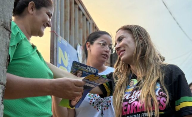 Pelas ruas e feiras: Kalynka Meirelles intensifica presença nos bairros de Rondonópolis