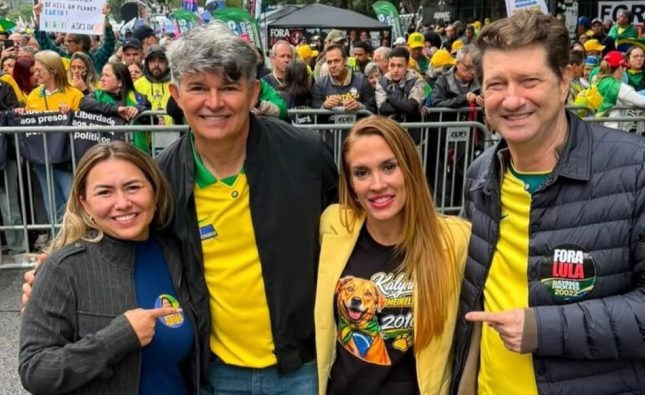 Representantes de Mato Grosso marcam presença na Avenida Paulista em apoio a Flávio Bolsonaro
