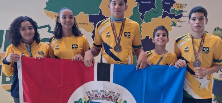 Rondonópolis conquista quatro medalhas nos Jogos Escolares Brasileiros Sub-14
