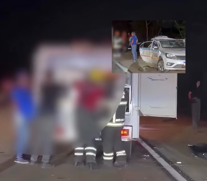 Ultrapassagem termina em tragédia com dois mortos e taxista em estado grave na BR-364; vídeo
