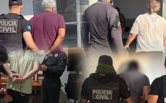 Vídeo mostra prisões de suspeitos de golpe milionário na venda de fazenda em Rondonópolis e região
