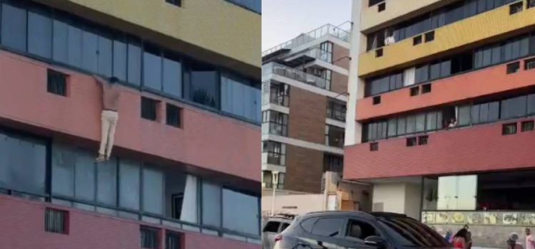 Vídeo mostra suposto ‘ricardão’ caindo de flat ao tentar fugir após confusão envolvendo traição; assista