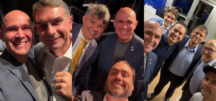 Abilio se reúne com Tarcísio, Carlos Bolsonaro e Pavanato e brinca: “Power Rangers da segunda geração”; vídeo