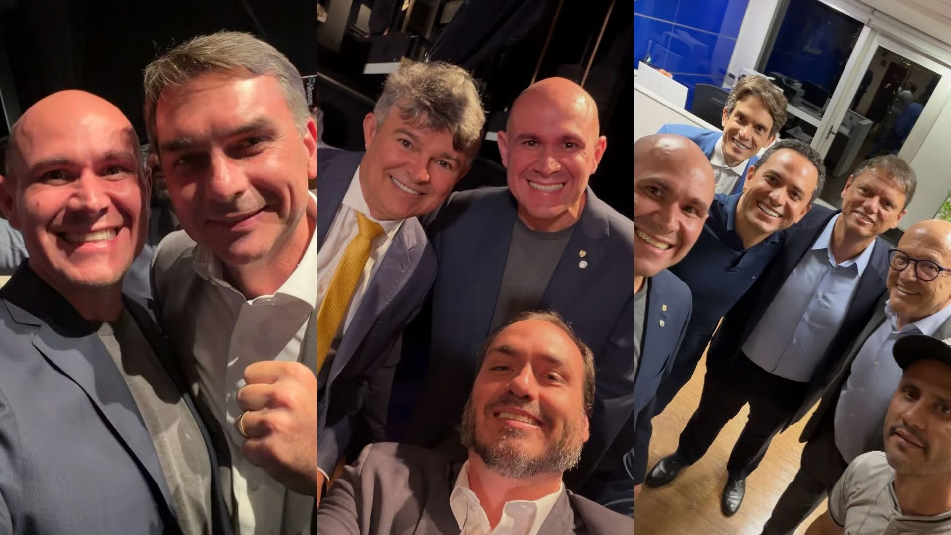Abilio se reúne com Tarcísio, Carlos Bolsonaro e Pavanato e brinca: “Power Rangers da segunda geração”; vídeo