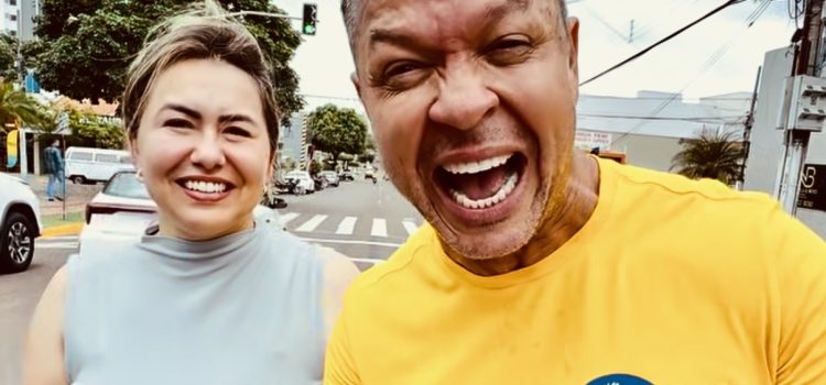 Após 85 mil votos a Flávio, Cláudio e Alessandra vão às ruas reforçar campanha em Rondonópolis; vídeo