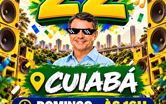 Cuiabá recebe o “Bloquinho do 22” e adesivaço neste domingo (18)