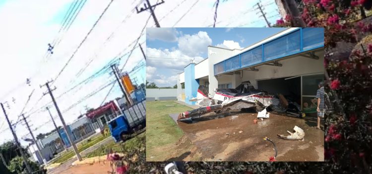 Dia de milagre: vídeo mostra avião caindo e atingindo creche com 180 alunos em MT