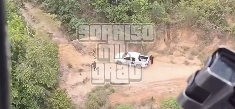 Família é feita refém durante roubo e PM usa helicóptero para capturar bandidos em MT; vídeo