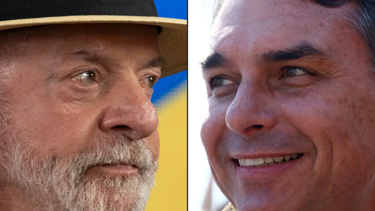 Flávio Bolsonaro lidera nova pesquisa Real Time Big Data com 52% dos votos válidos contra 48% de Lula