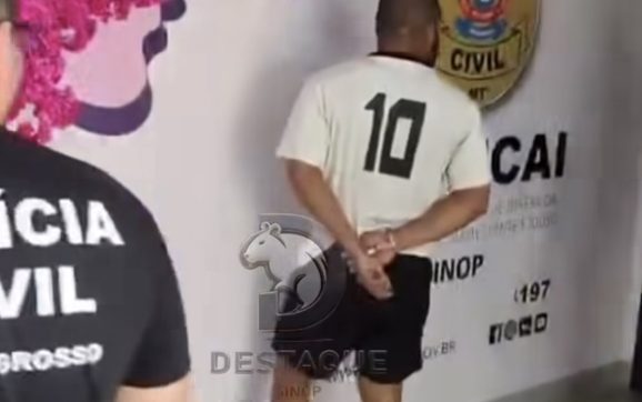 Homem é após estuprar ex-enteado menor por anos e aterrorizar família em MT; assista à prisão