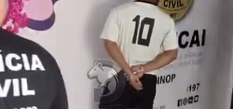Homem é após estuprar ex-enteado menor por anos e aterrorizar família em MT; assista à prisão