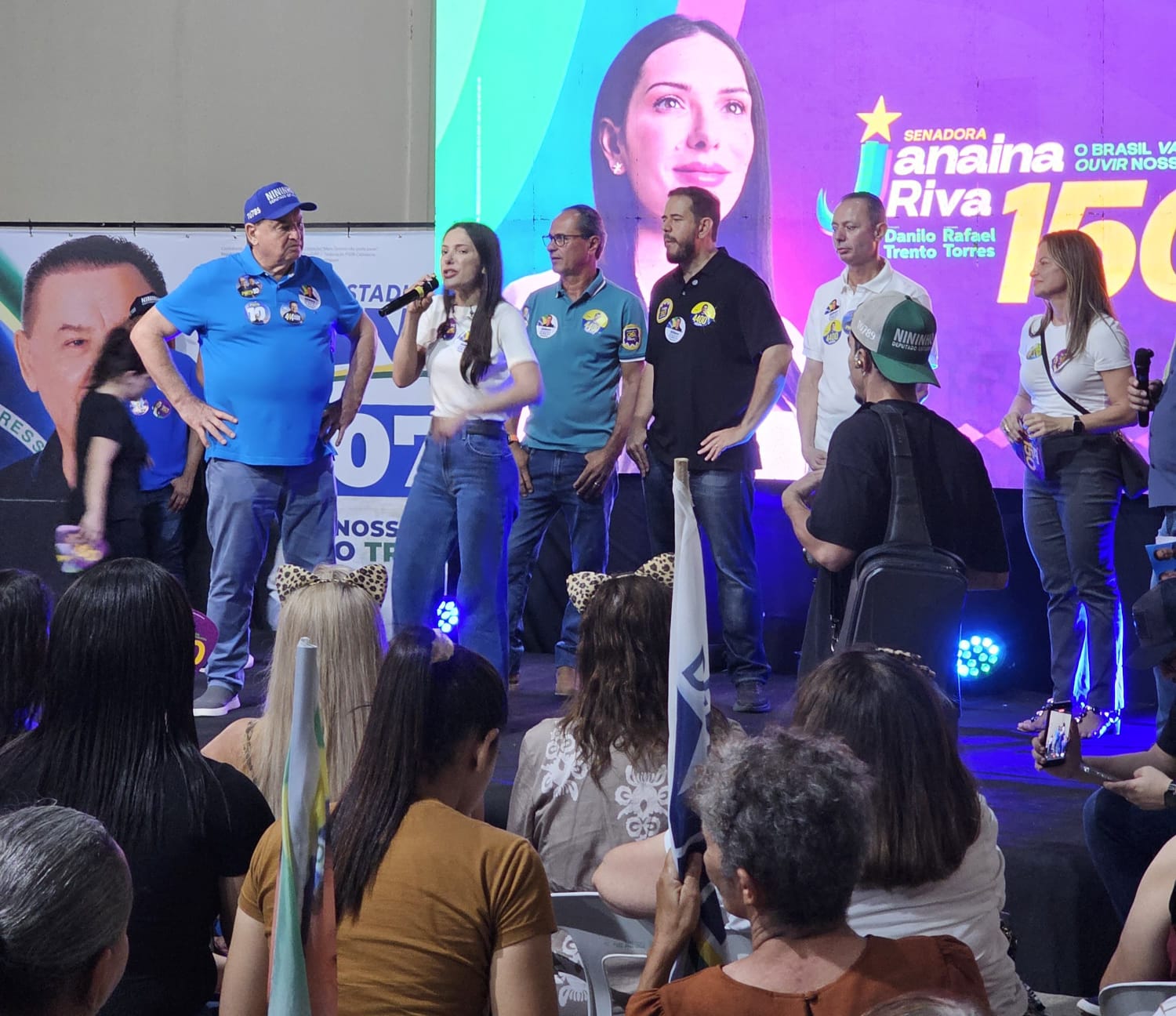 Ibrahim Zaher reúne multidão em encontro de apoio a Janaina Riva, Nininho e Fábio Garcia