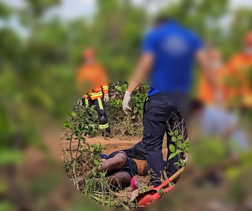 Jovem é morto e enterrado de cabeça para baixo em cova rasa em MT; vídeo forte