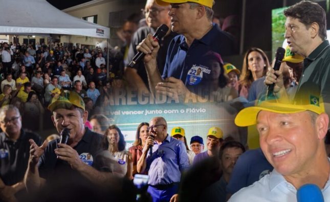 Lideranças políticas e dezenas de prefeitos inauguram Casa 22 em apoio a Flávio Bolsonaro; vídeo