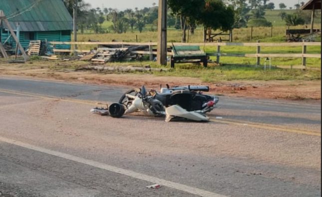 Motociclista morre após perder controle em quebra-molas na entrada de cidade em MT