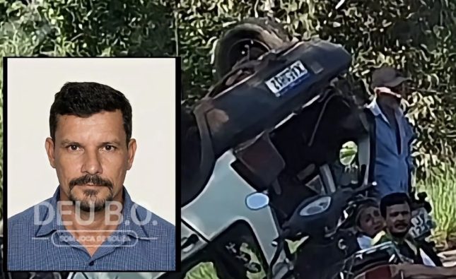 Motorista morre no Hospital Regional após capotar veículo brutalmente em região de assentamento; vídeo