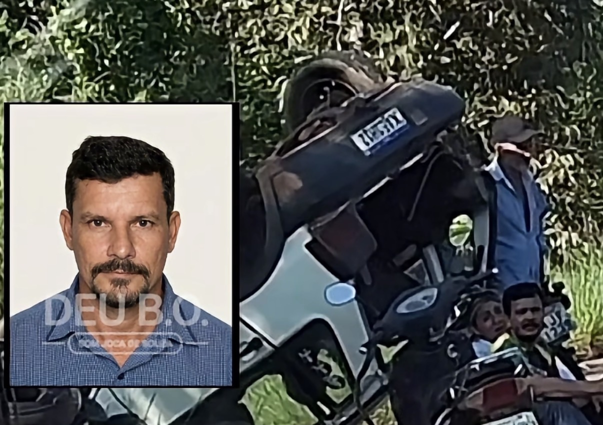 Motorista morre no Hospital Regional após capotar veículo brutalmente em região de assentamento; vídeo