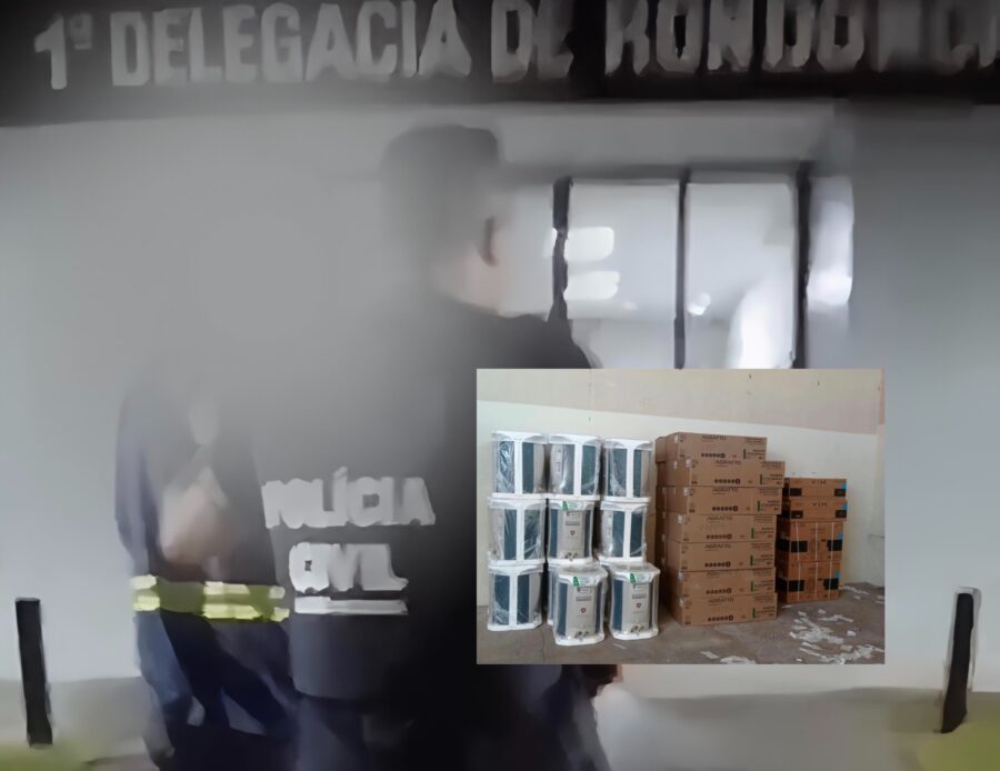 PC recupera 24 aparelhos de ar-condicionado furtados da Prefeitura de Rondonópolis; vídeo mostra prisão
