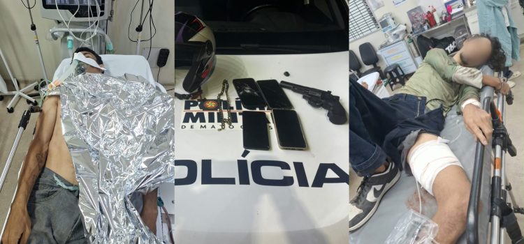 PM troca tiros com criminosos durante assalto a pet shop e liberta reféns em MT; vídeo