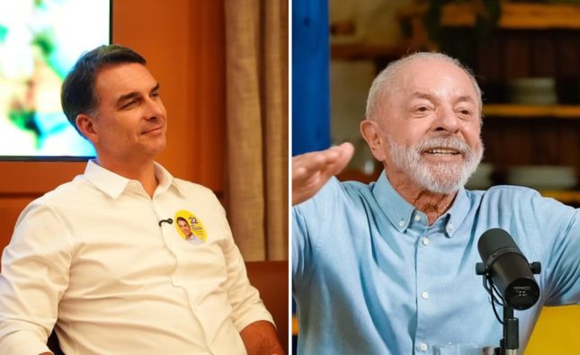 Pesquisa Veritá: Flávio tem 51,3% e Lula registra 48,7% dos votos válidos