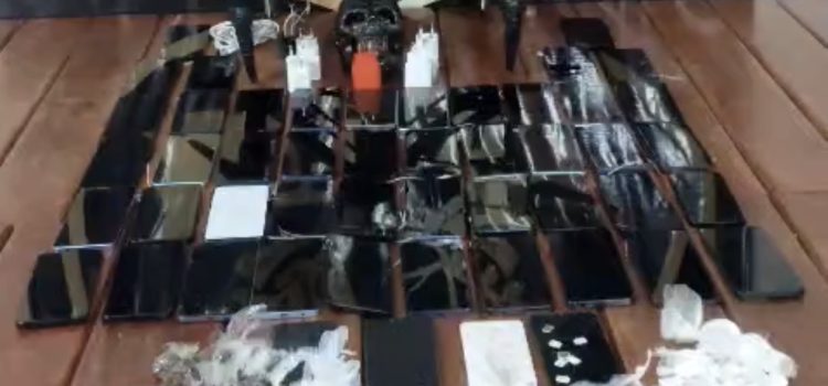 Polícia Penal derruba drone e encontra 47 celulares e drogas na Mata Grande em Rondonópolis; assista