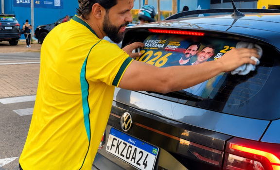 Reta final pega fogo: Vinicius Santana realiza último adesivaço “Fora Lula” neste sábado em Rondonópolis