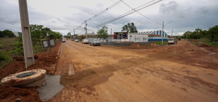 Sanear corrige trecho de obra no acesso ao Melchiades Figueiredo após chuva intensa