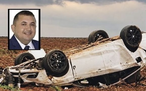 Vereador e duas mulheres morrem após carro sair da pista e capotar em MT