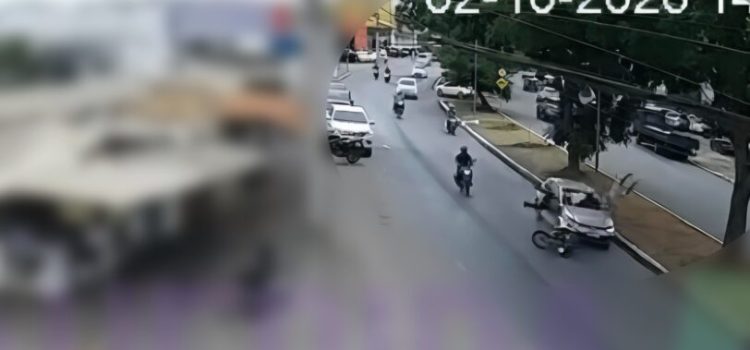 Vídeo mostra momento em que idoso é atropelado e morto ao atravessar avenida em MT