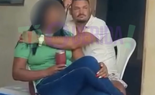 Vídeo mostra mulher refém de ex com faca no pescoço em MT; homem avança contra ela e morre baleado pela PM