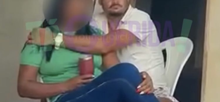 Vídeo mostra mulher refém de ex com faca no pescoço em MT; homem avança contra ela e morre baleado pela PM
