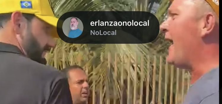 Vídeo mostra provocações e homem sendo contido pela PM após quase cair no ‘pau’ com prefeito em MT